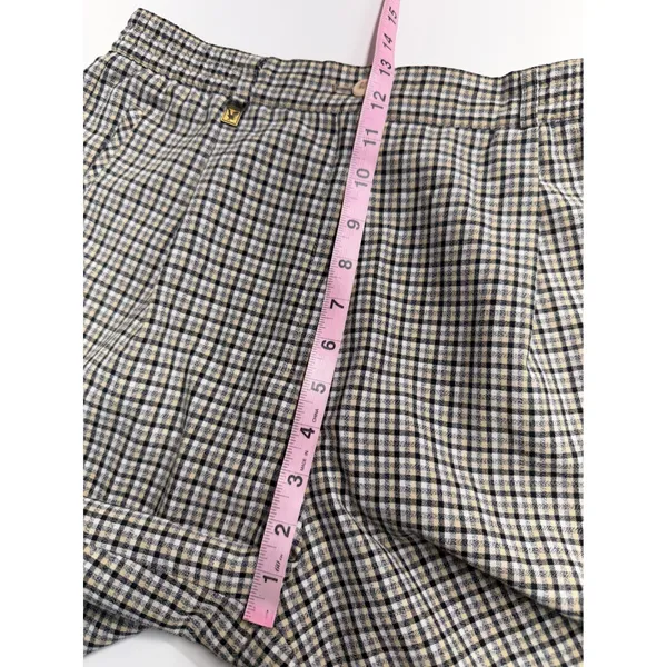 Lyle & Scott Plaid Pleated Shorts‎ Cuffed Golf Tennis Old Money Scotland Pockets - Image 10