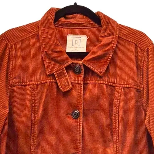 Relativity Corduroy‎ Jacket Orange XL - Image 3