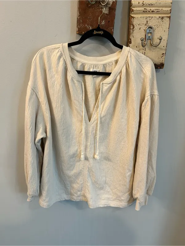 Aerie Easy Street Sweatshirt in Beige - Image 2