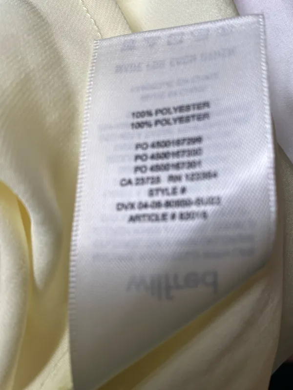 Aritzia Butter yellow lingerie inspired Slip Midi Dress Minimalist Luxury XL - Image 9