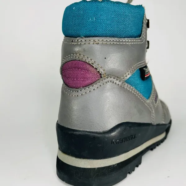 Merrell Air Cushion Thinsulate Mid Hiking Boots Shoes Trail Grey Blue Women 9 - Image 10