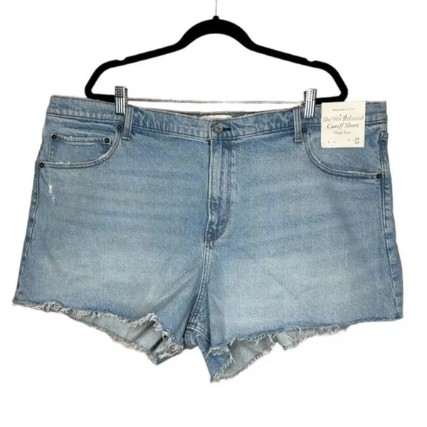 Abercrombie & Fitch 90s Relaxed Cutoff Denim Shorts Size 36/ 22 - Image 2