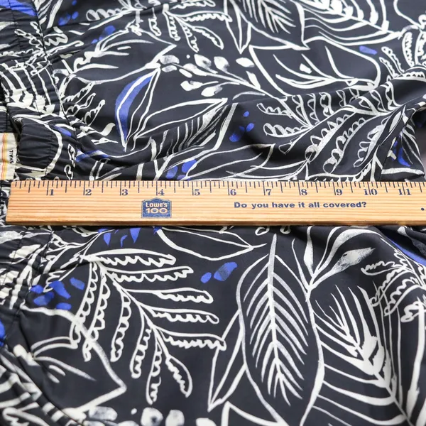 Marine Layer Allison Tropical Print Re-Spun Pull On Pants Women Small Black‎ - Image 8