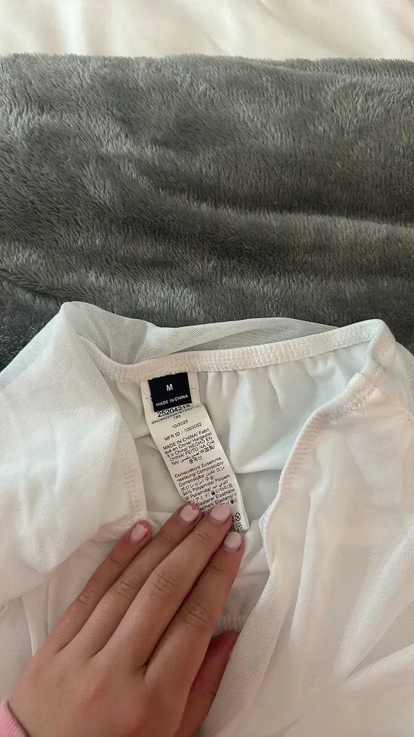 Shein White Mini Skirt - Image 3