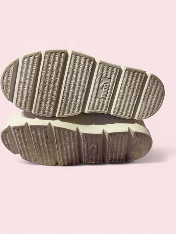 Puma Cream Platform Chelsea Ankle Boots - Image 6