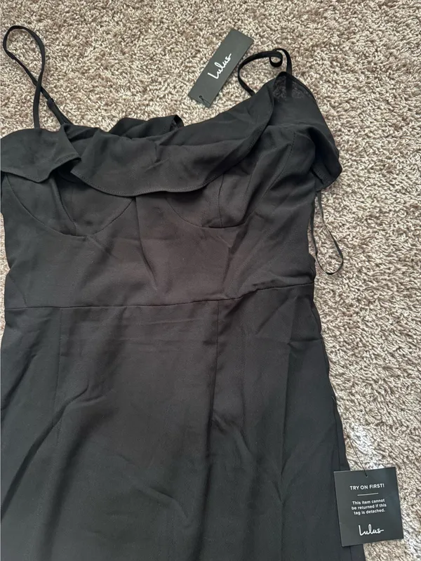 Lulus Maxi Dress Black - Image 3
