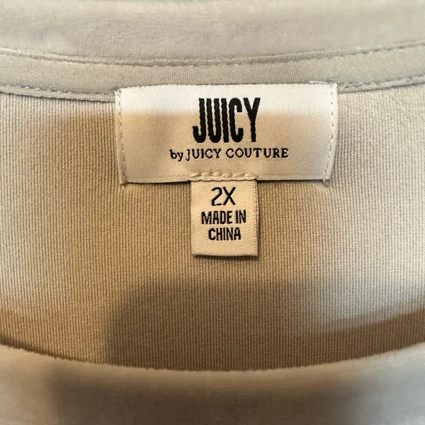 Juicy Couture Silver/Gray Velour Cut Out Bodycon Dress 2X - Image 4
