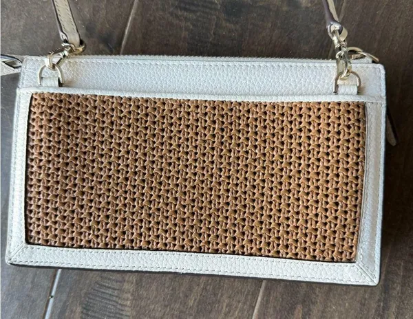 Kate Spade White and Brown Crossbody Bag - Image 2