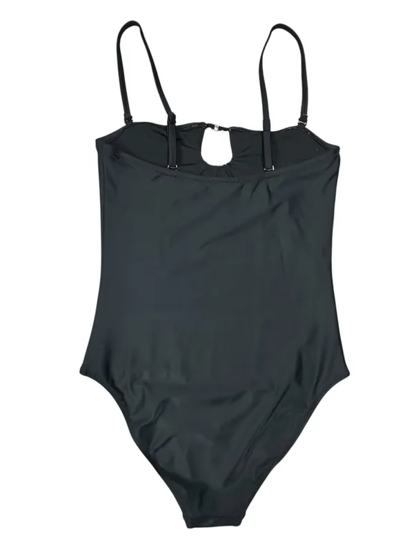 Aerie Women’s Black One-Piece Swimsuit Full Coverage Adjustable Straps - Image 2
