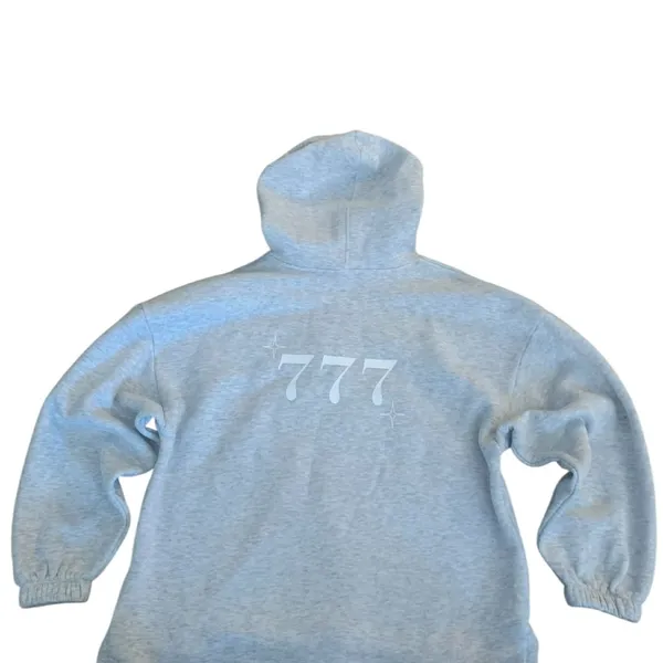 ​Princess Polly 777 Angel‎ Number Grey Oversized Hoodie Fleece Pullover Jumper - Image 2