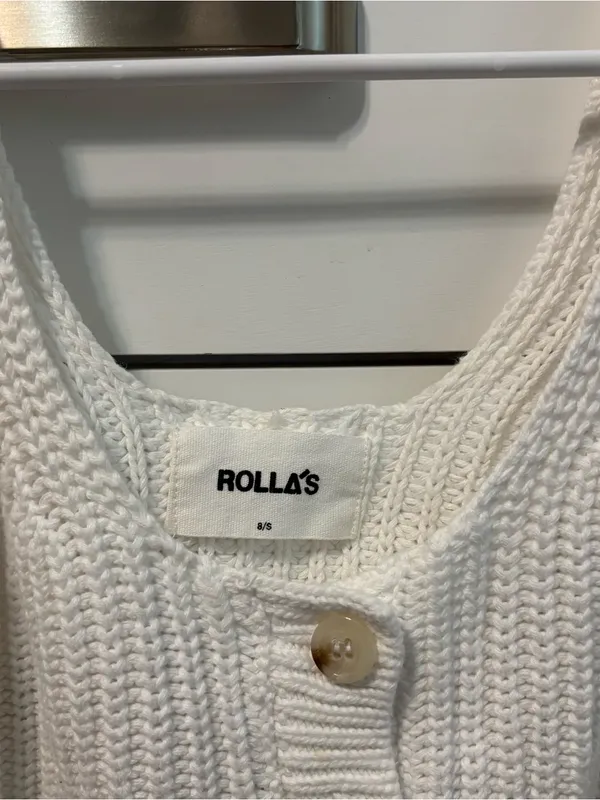 Rolla’s White Knit Tank Top - Image 2