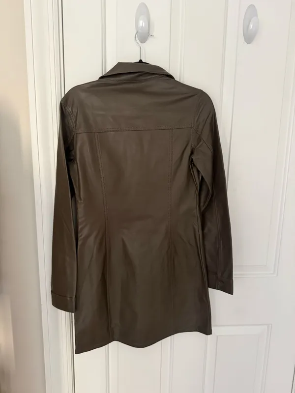 Oak and fort brown leather dress - Image 2