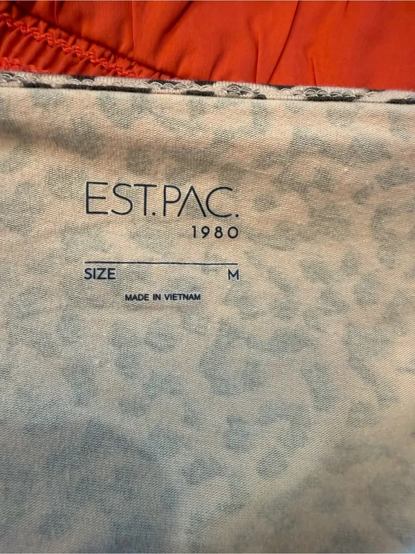 Leopard Print Lace-Trim Cami with Pink Accent Sz M - Image 3