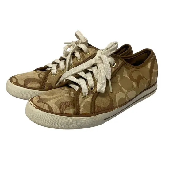 Coach Dee Allover CC Print Sneakers for‎ Women Sz 7B - Image 7