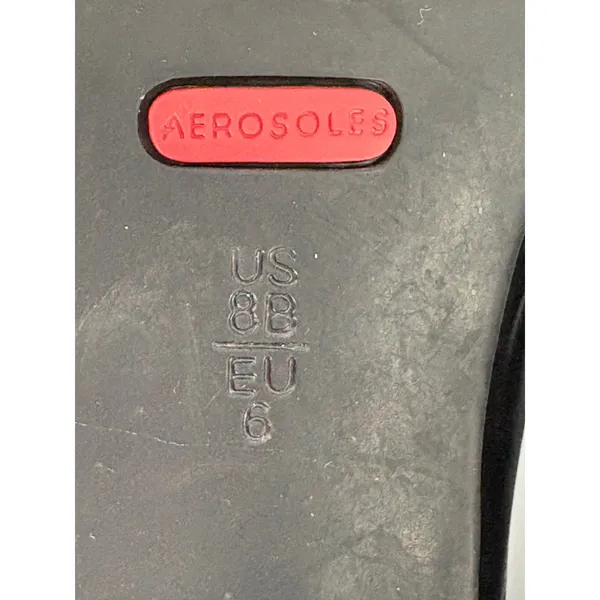 Aerosoles Cinch Worm‎ Heeled Mules 8M Black Leather Square Toe Buckle Slip On - Image 10