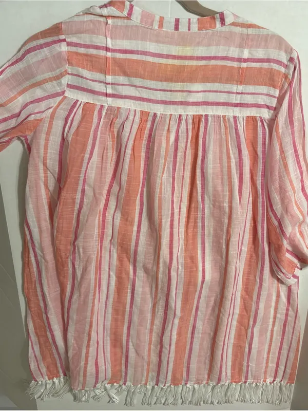 NWT roller rabbit xs Hampton tunic pink white - Image 8