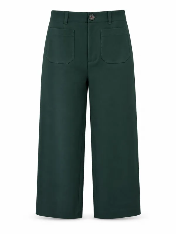 Anthropologie Holly Green Wide Leg Patch Pocket Pants Size 6 NWT - Image 2