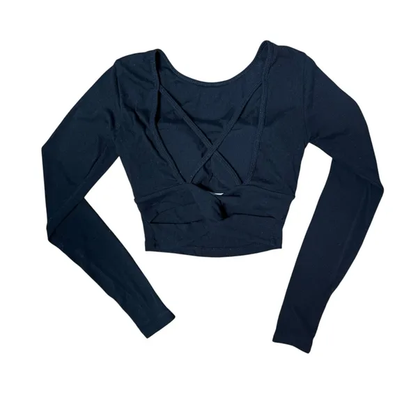 Halara XS Black Long Sleeve Active Top - Image 2
