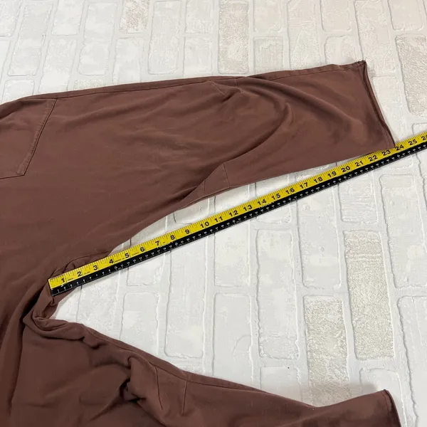 Automet Harem Jumpsuit Womens Large Brown One Piece Slouchy Cotton‎ Comfort L - Image 12
