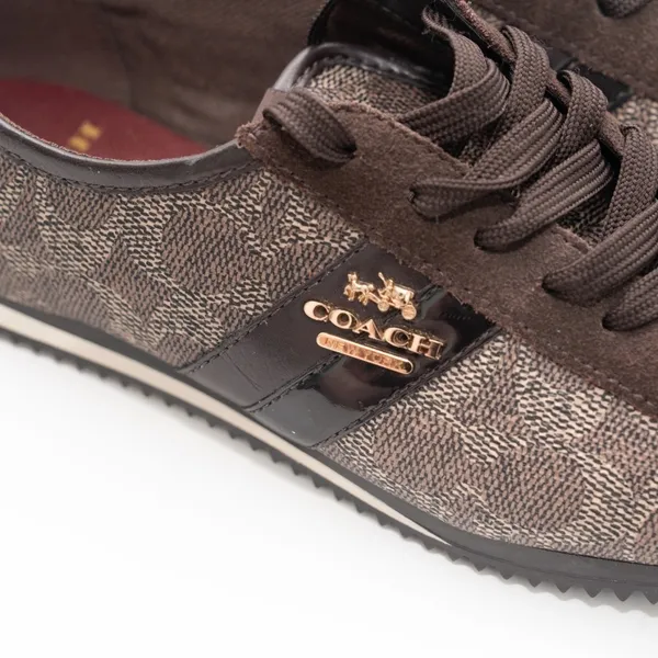 Coach. Ivy Leather Logo Sneakers.‎ - Image 10