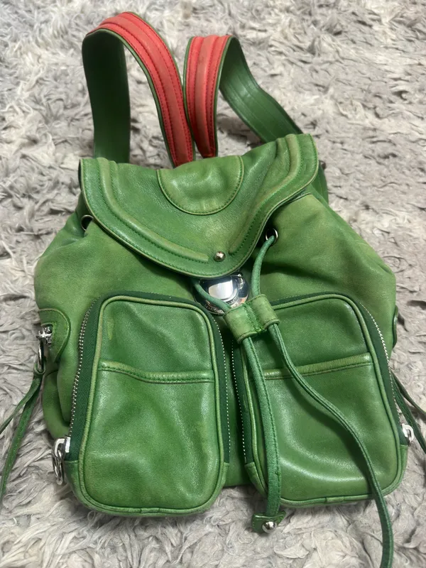 Vintage Leather Mini Backpack - Image 2