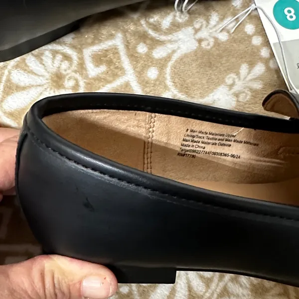 A New Day Black Loafers with Gold Accent - Image 6