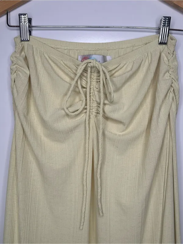 FP Beach Free People Yellow Convertible Midi Dress Maxi Skirt Small - Image 7