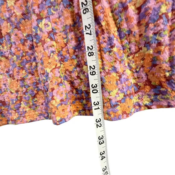 Billabong Dream Girl Mini Dress Womens M Orange Floral‎ Cottagecore Soft Girl - Image 9
