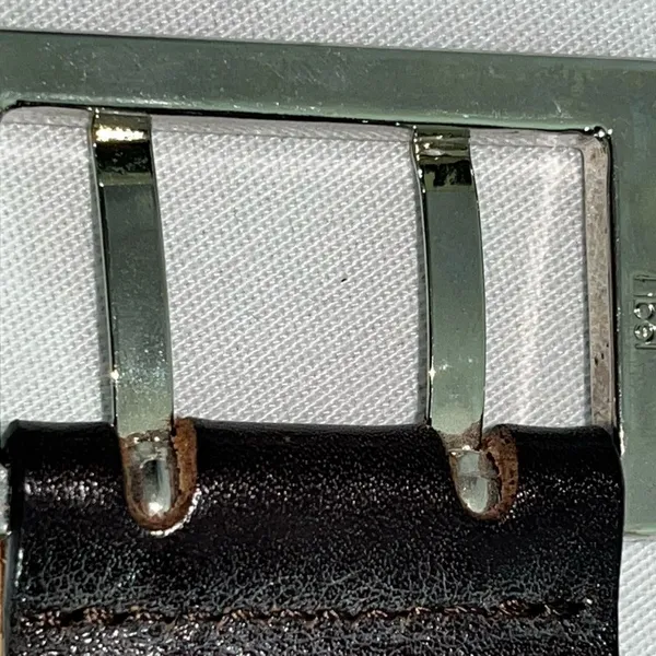 HAROLDS, leather belt size large. Brown - Image 3