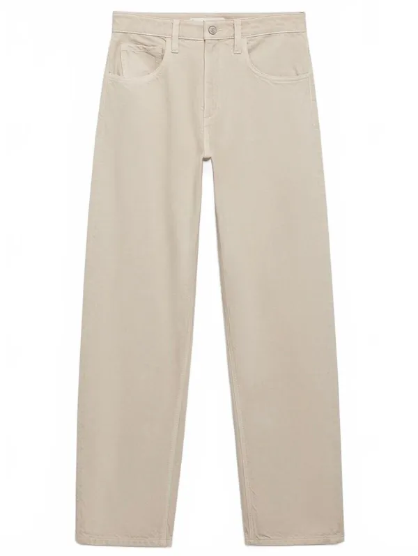 Mango High-Rise Balloon Jeans NWT Sand Size 0 EUR 32 - Image 5