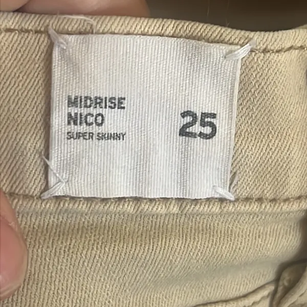 Hudson beige skinny midrise nico jeans - Image 6