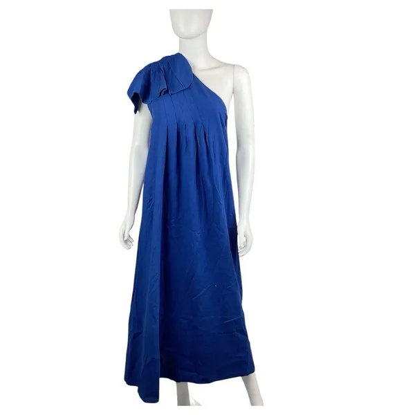 FARM RIO‎ One-Shoulder Linen-Blend Midi-Dress Size Small NWT - Image 10