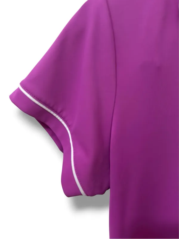 Adidas | EUC Women’s Purple Goft Performance Short Sleeve Polo Shirt (size M) - Image 4