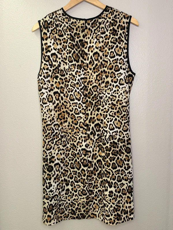 NWT WAYF Leopard Print Sleeveless Mini Dress - Image 6