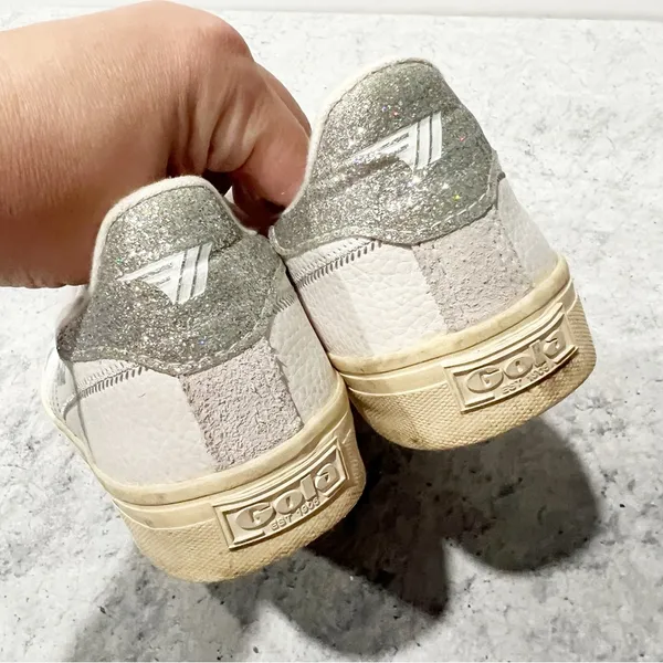 Gola Classics Women's Orchid II Glitter Sneakers White US‎ 6 - Image 5