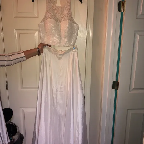 Sherri Hill White Prom Dress - Image 2