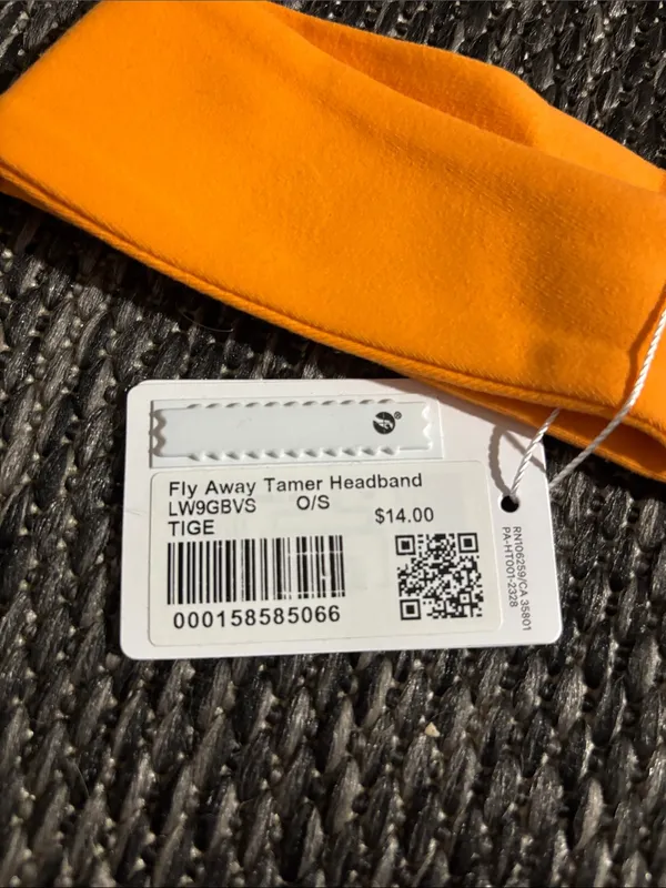 Lululemon Fly Away Tamer Headband NEW Tiger Orange - Image 3