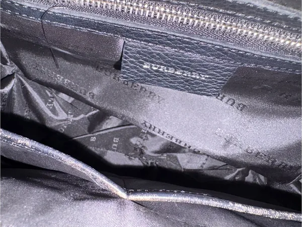 Classic Plaid and navy‎ Burberry Top-Handle Women's Tote - Image 12