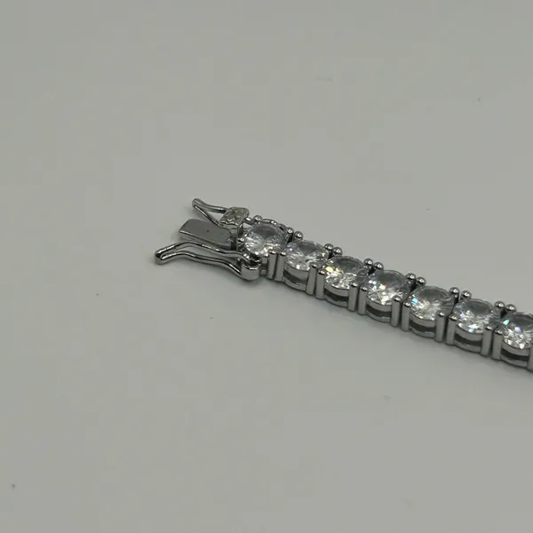 Moissanite Tennis Bracelet Silver 5mm 8 Inch Brand New VVS1 Crazy Shine No Pass - Image 4