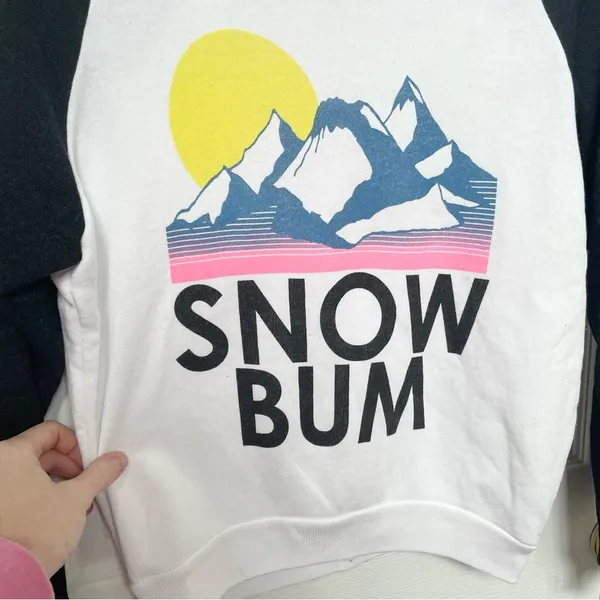 WILDFOX SNOW BUM made in LA long sleeve jumper XS - Image 4