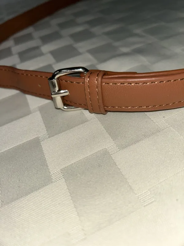 Steve Madden Tan Replacement Strap with Silver-Tone Hardware - Image 2
