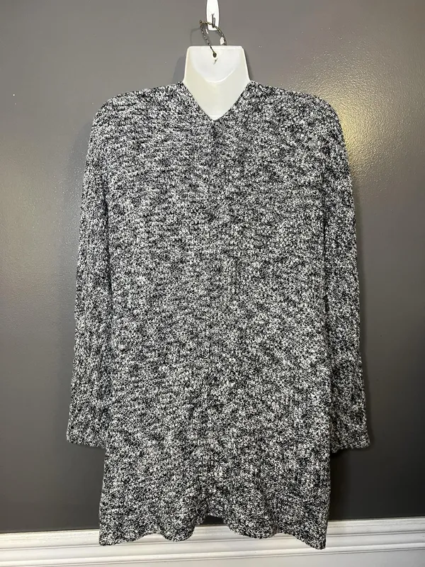 American Eagle Outfitters Cardigan Sweater Womens Small Gray V Neck Open Front - Image 6