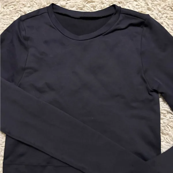 Garage Black Long Sleeve Athletic Wear Crop Top Size S - Image 6