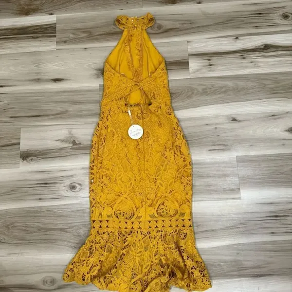NEW Twosisters The Label Sonia Dress Mustard Women’s 4 - Image 8