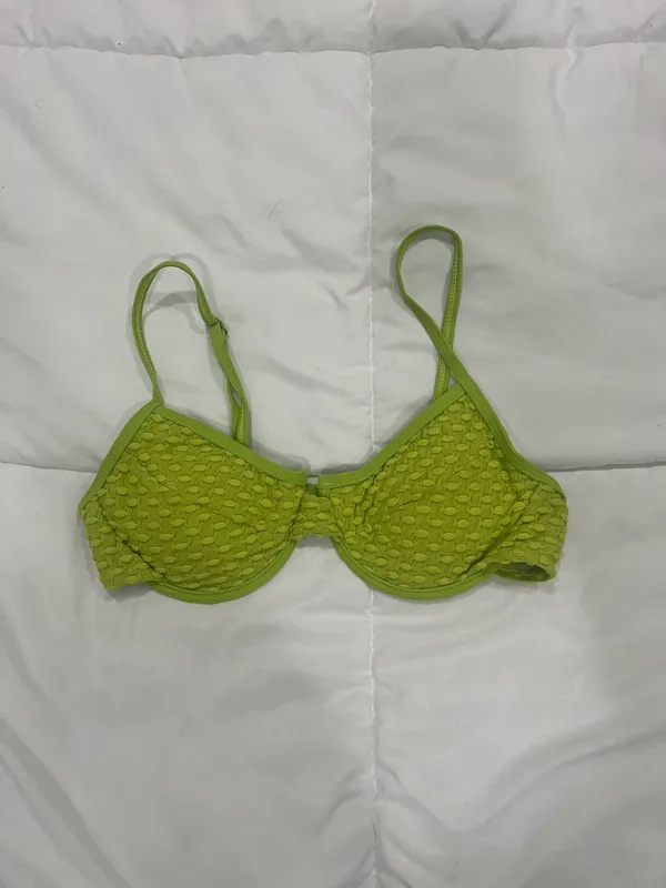 Green Textured Bikini Set Size Small - Image 3