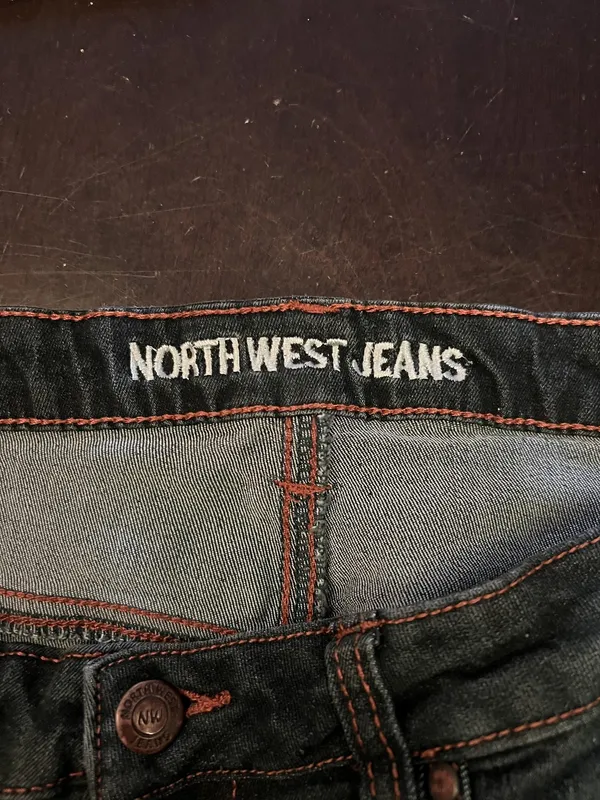 North West Jeans Womens 10 Blue Dark Wash Mid Rise Skinny Stretch Denim - Image 7