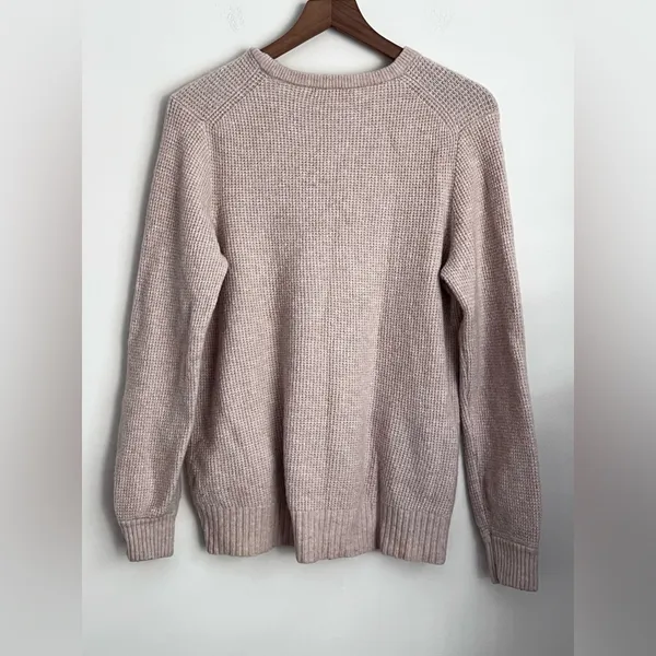 J.Crew beige crewneck sweater Merino Wool Alpaca blend M - Image 2