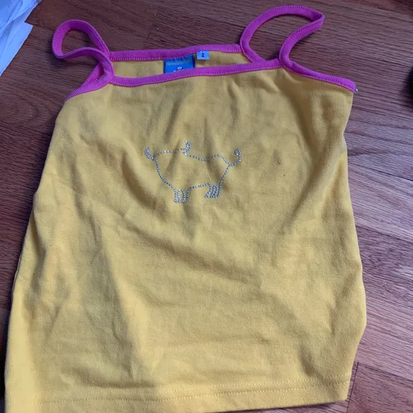 Studded Tank Yellow Size XS - Image 2