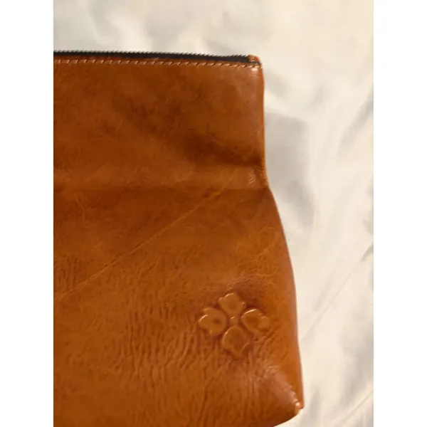 Patricia Nash Wristlet Clutch Boho‎ Tooled Leather Tan Floral Embossed OS - Image 2