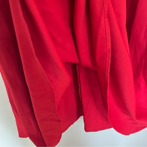 NWT‎ Elia - Cher Knee Length Dress Cross Back Red Size 8-10 Zip Up Back - Image 4